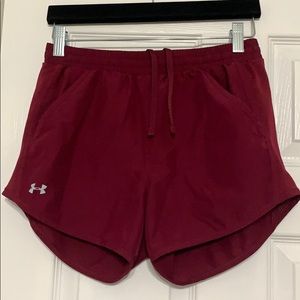 Small maroon under armour shorts